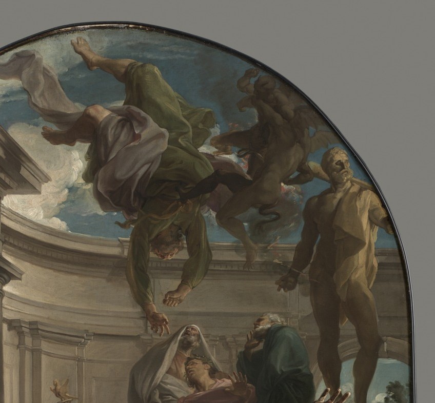 Batoni originally made this work as a model for a mosaic altarpiece.