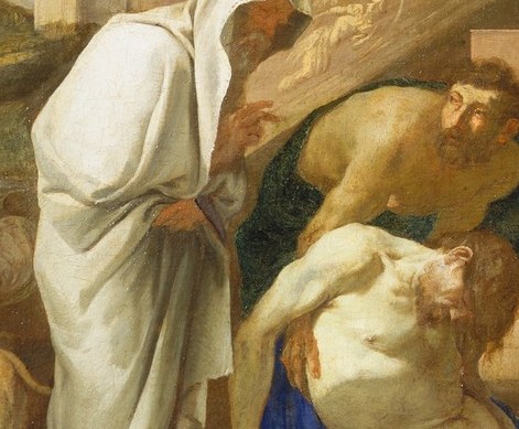 It illuminates his piety, as he secretly buries the dead.