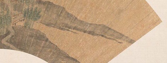These meticulous lines create the rocky hillside.