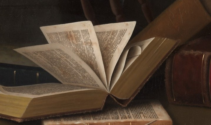 But look closely at the open book's pages.