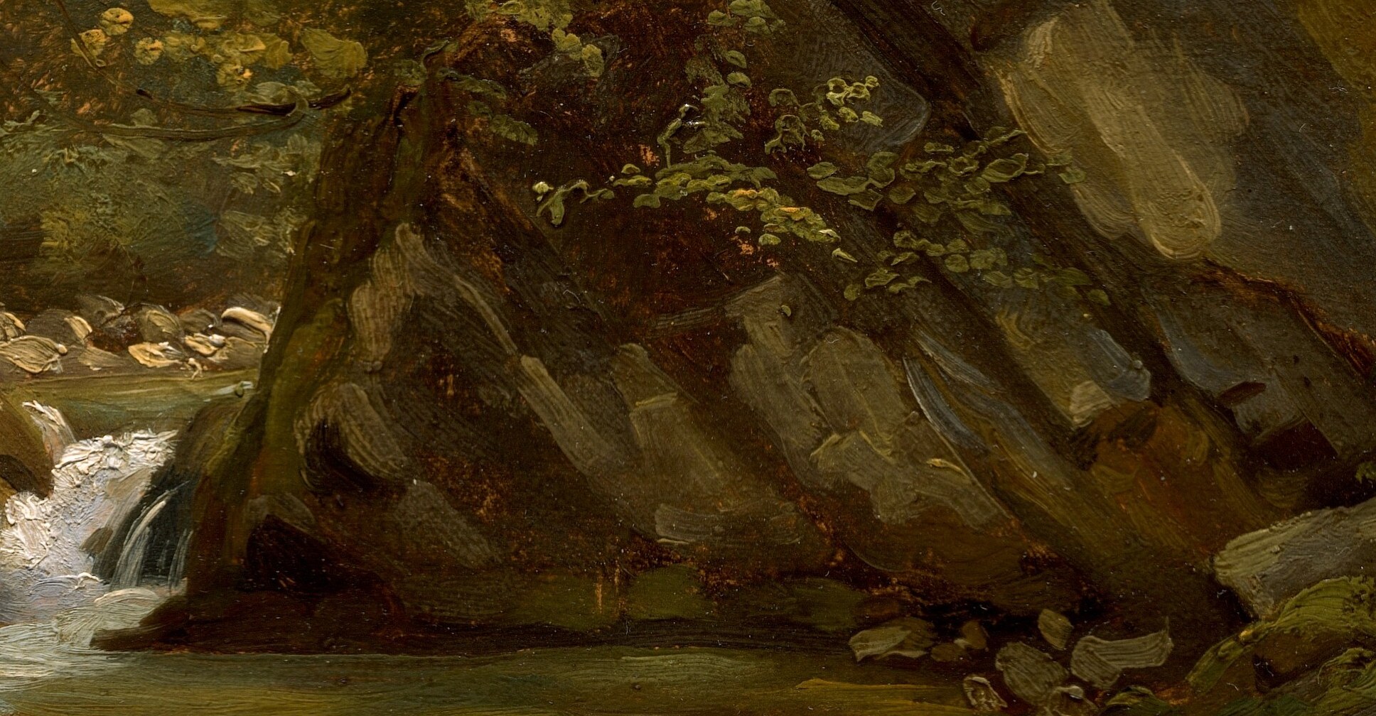 Painted around 1840, when French artists fled Paris for the deep woods.