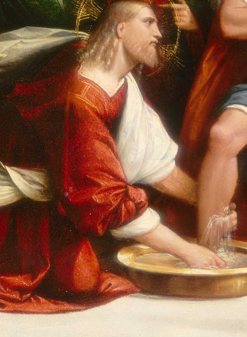 The central act of humility and service, showing Christ's devotion.