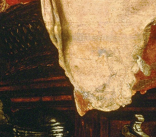 Mary listens to Christ, while Martha prepares a feast.