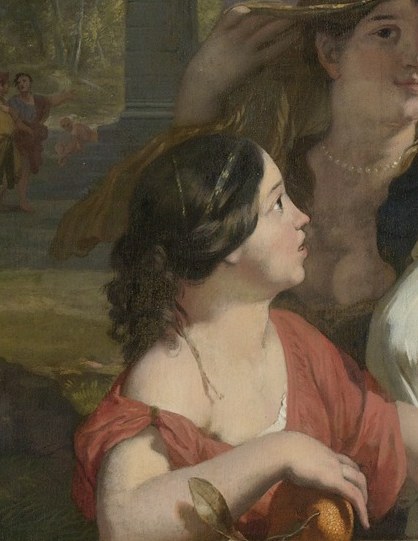 These elegantly dressed women reflect aristocratic fashion of the era.