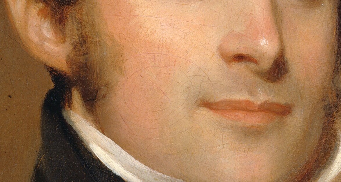 He is not painting from life. The sitter died in 1791.