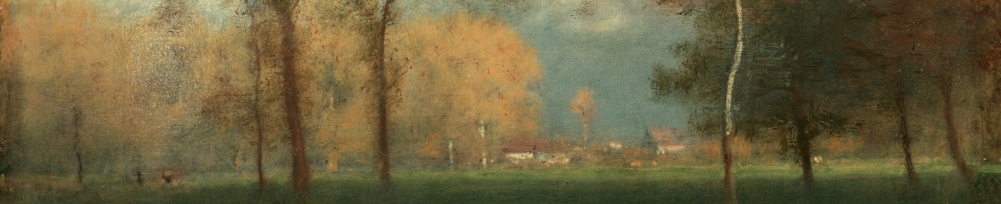 His early work reflected the Hudson River School style.