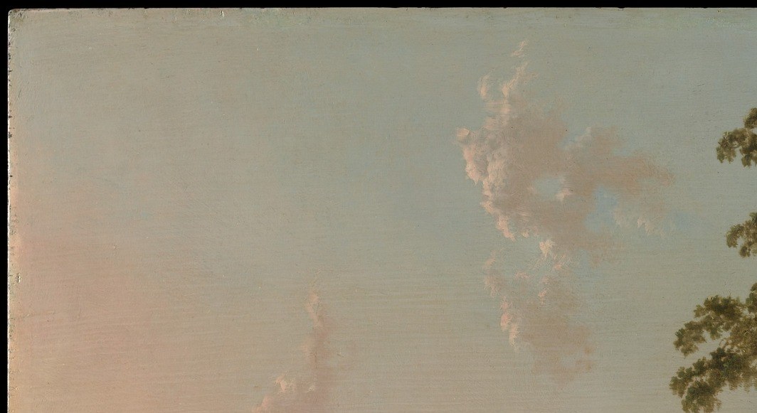 Gently backlit clouds that merge imperceptibly with sky , Cuyp's atmospheric softness at its most refined, no hard edges anywhere