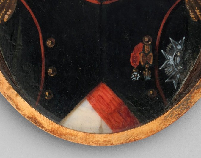 The Légion d'Honneur star, painted the year he marched on Moscow.