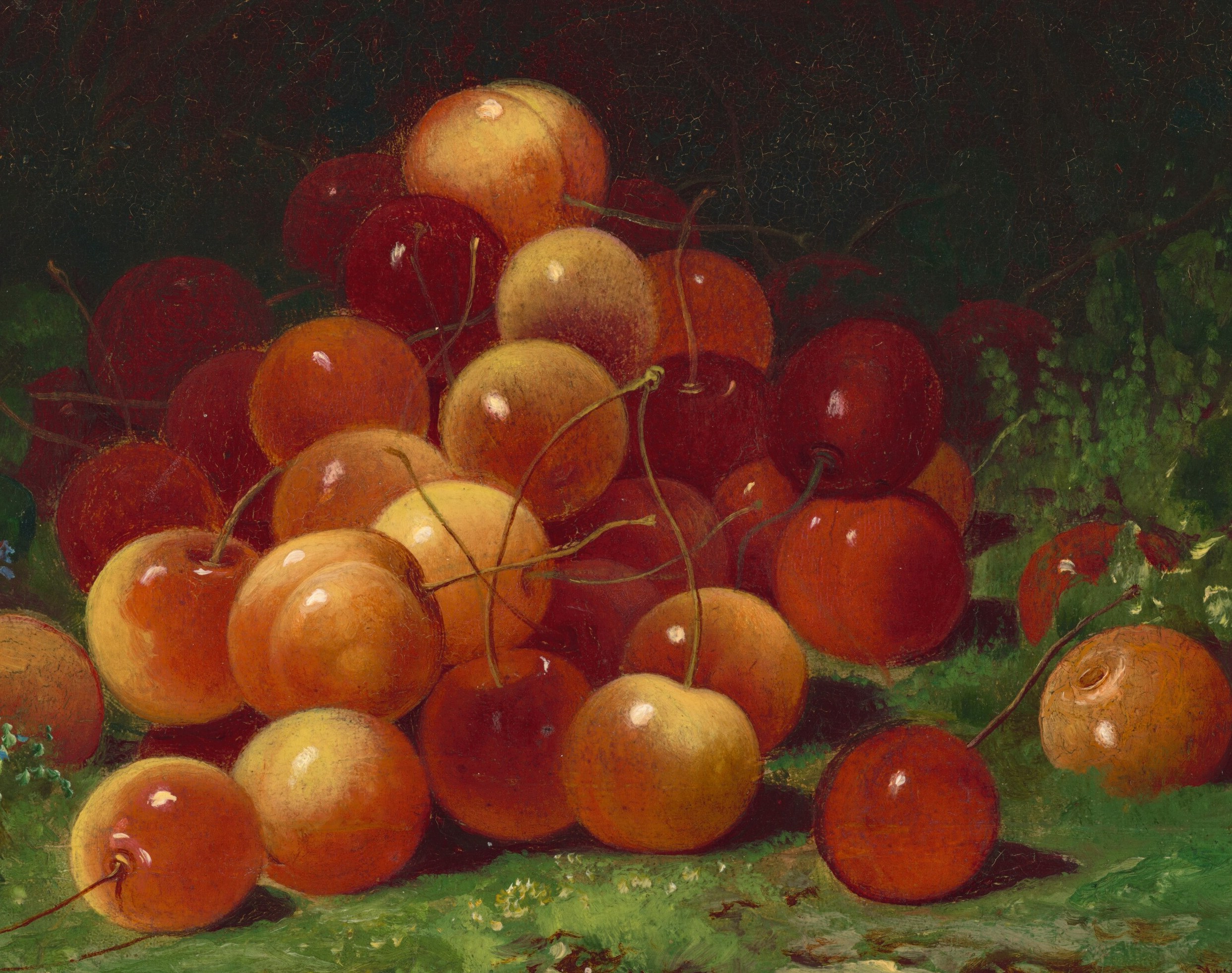He used thick paint layers, called impasto, to mimic glossy skin.
