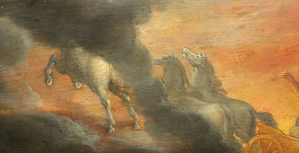 He captures the horses mid-air, with incredible power.