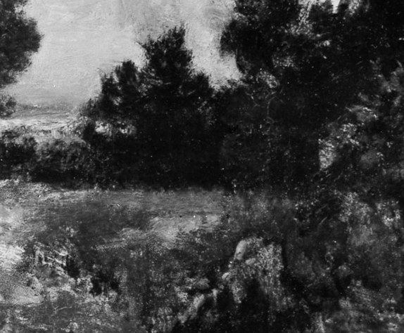 This quiet scene was painted in 1872, oil on canvas.