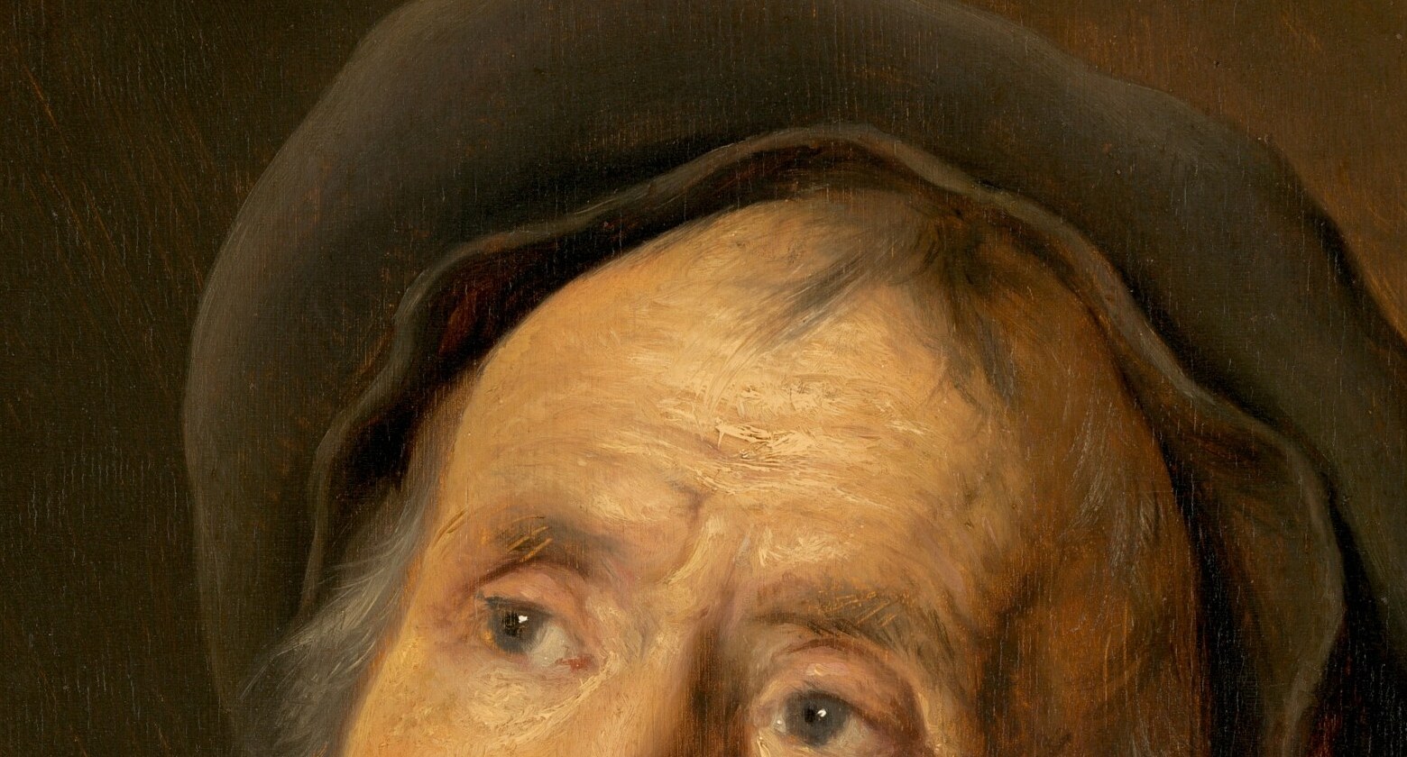 A young man's deep study of an old one.