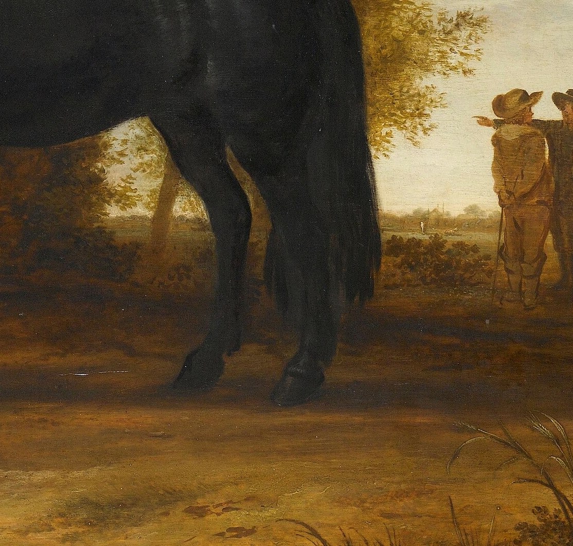 Notice the woman holding a lamb, a symbol of abundance.