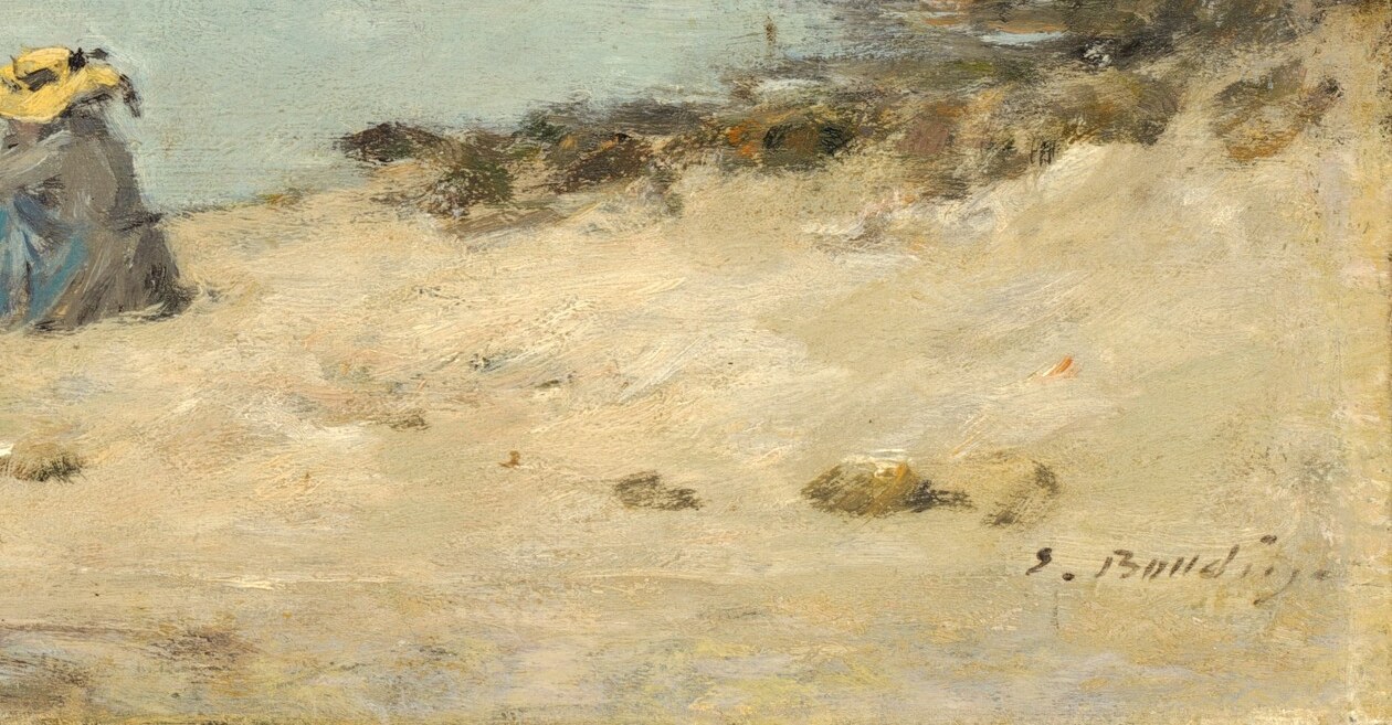 He leaves the wooden board bare to stand for wet sand.
