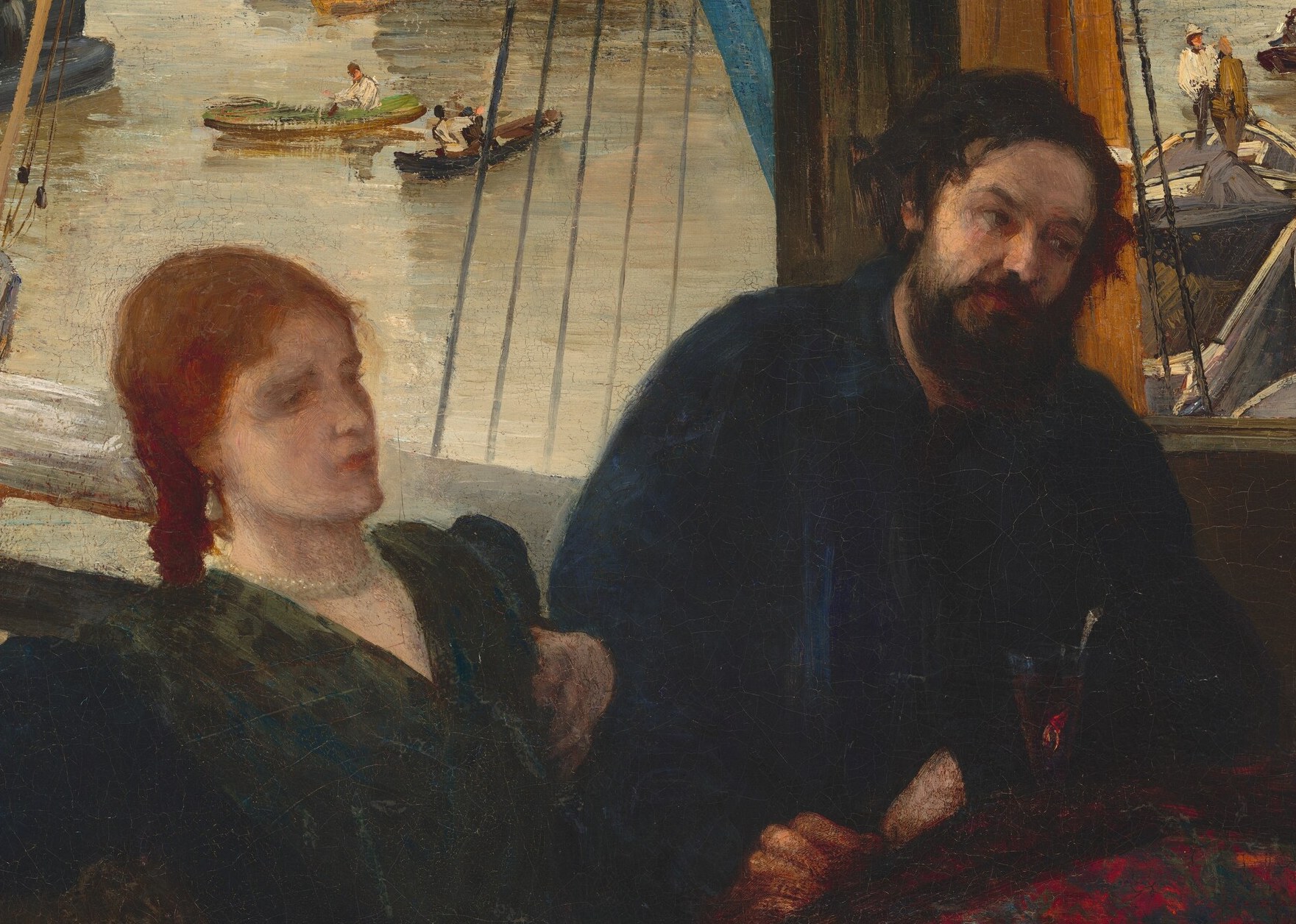 His direct gaze and relaxed posture suggest a moment of contemplation or conversation, drawing the viewer into the scene.