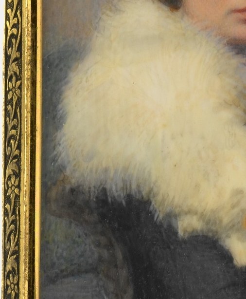 Look at the fur. Individual hairs painted one stroke at a time.
