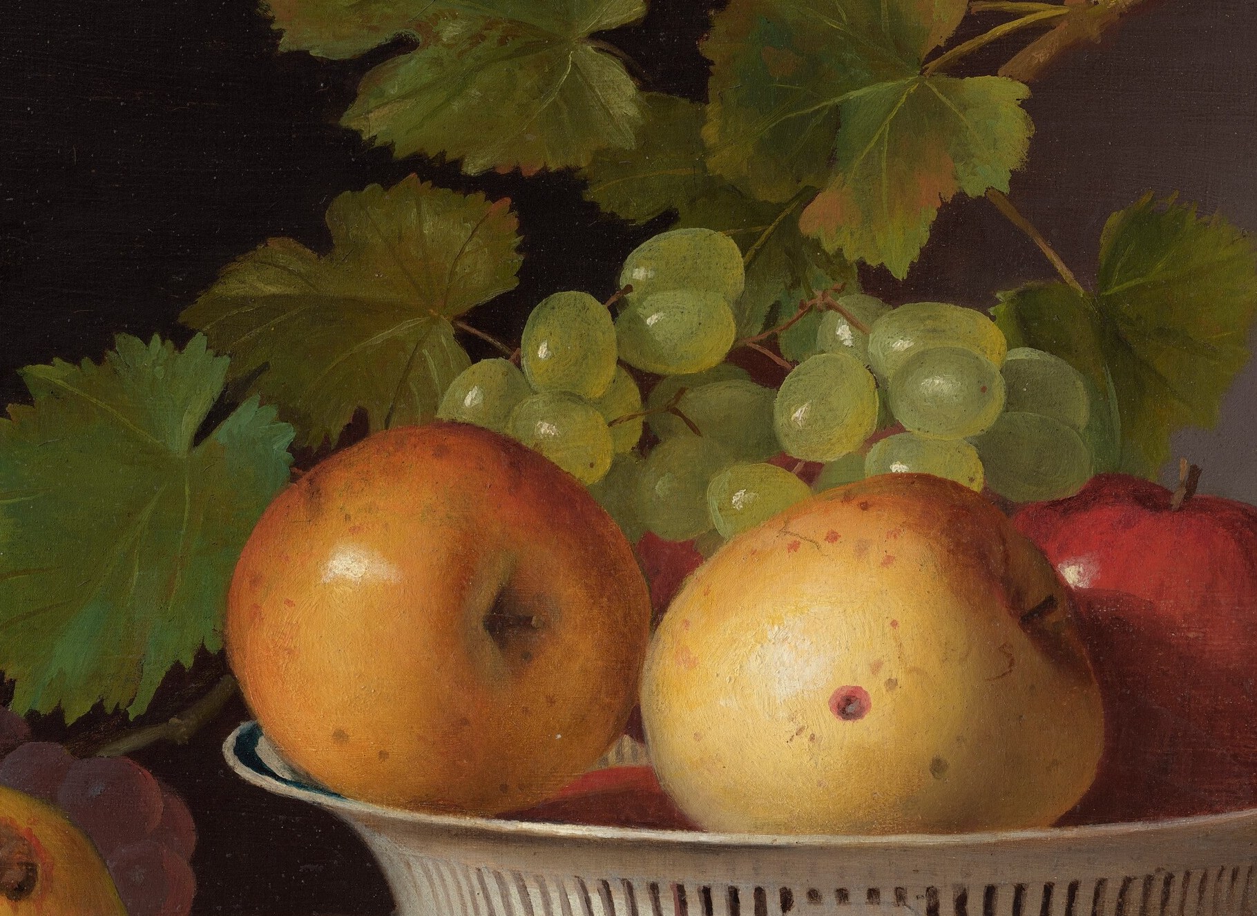 The fruit it holds grew in Pennsylvania orchards.