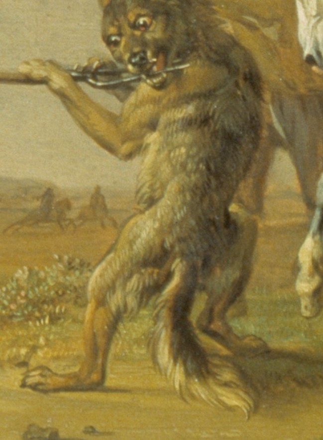 The texture of its fur suggests a wild, untamed creature.