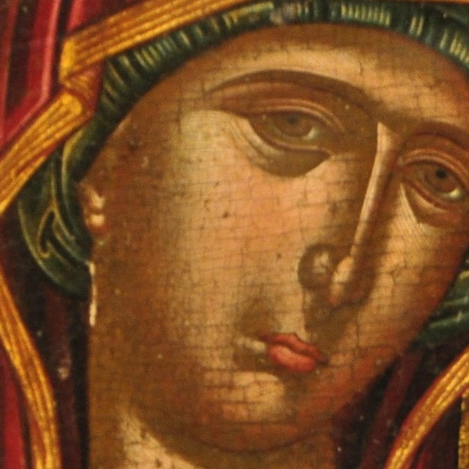 This is the Virgin's face.