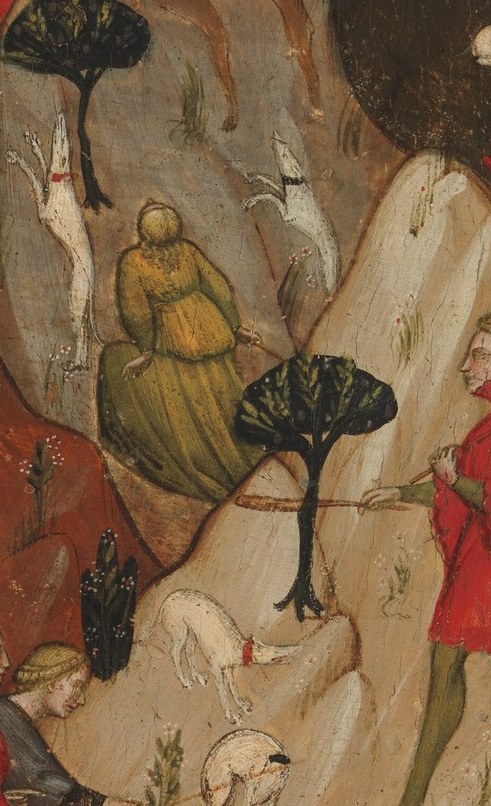 This panel once decorated a wedding chest in Florence.