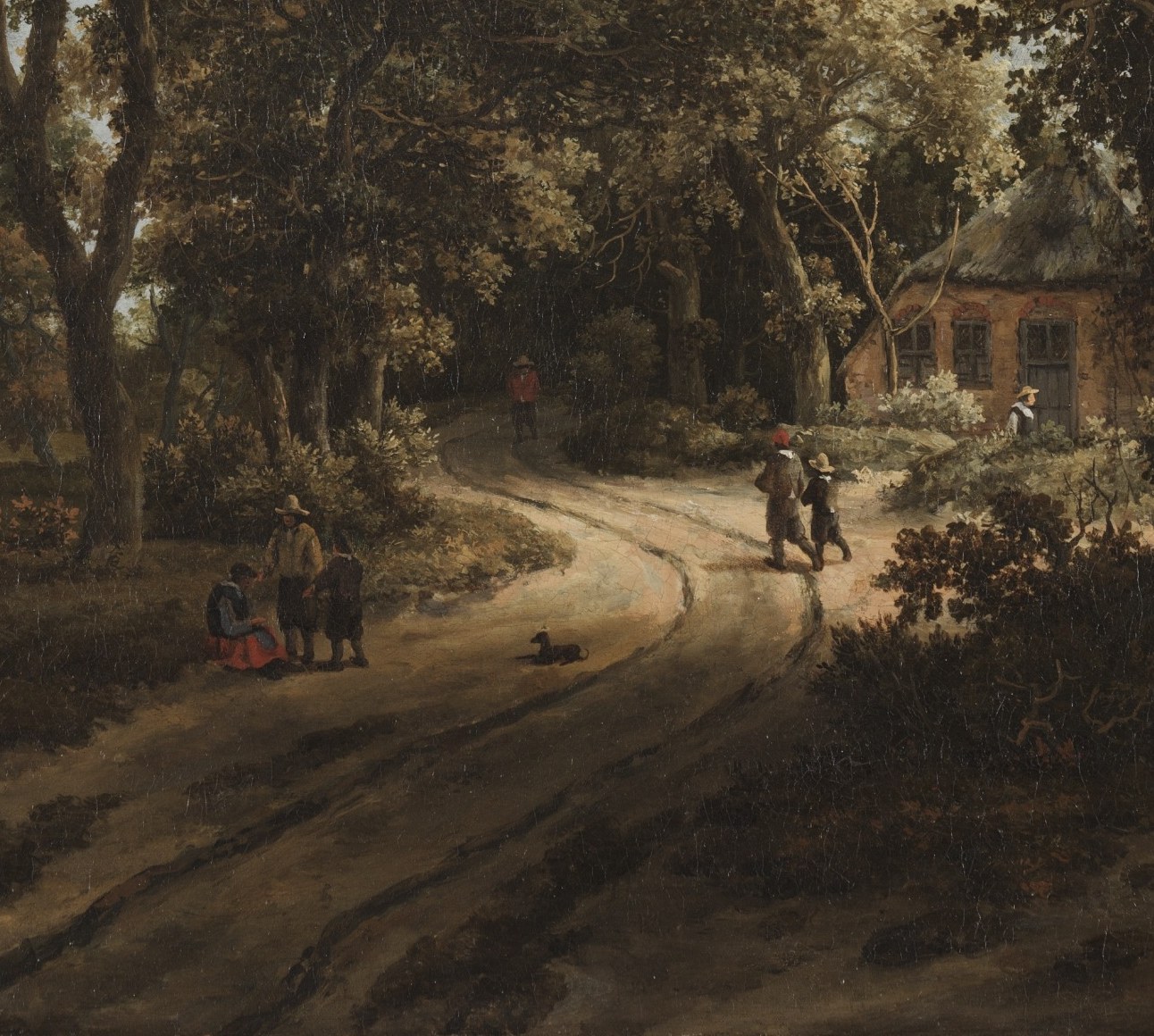 Hobbema specialized in these sunny forest paths and cottages.