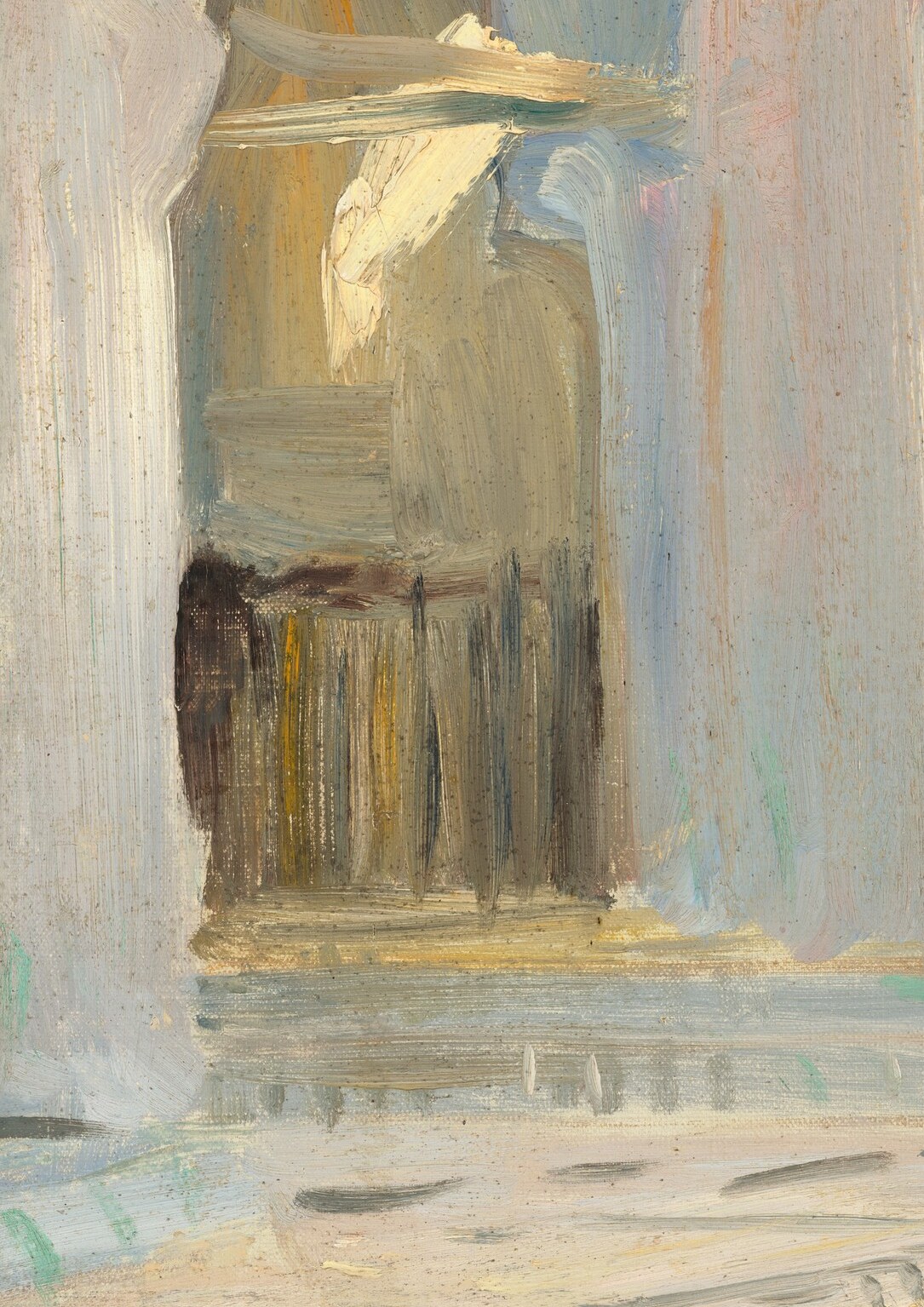 Their scale and soft lighting create a sense of depth and architectural grandeur.