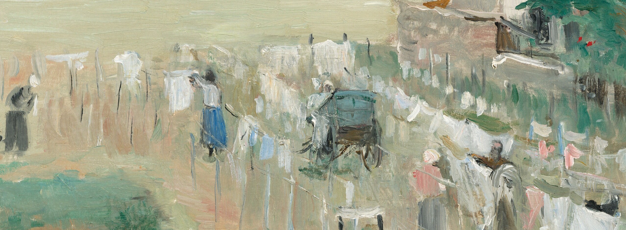 Her loose brushwork captures movement and light.