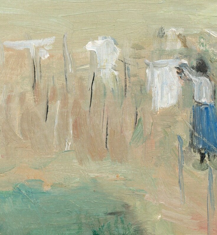 It was painted by Berthe Morisot in 1875.