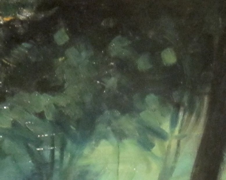 The dappled light creates an impressionistic mood.