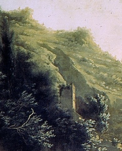 Look at the fortress on the cliff.