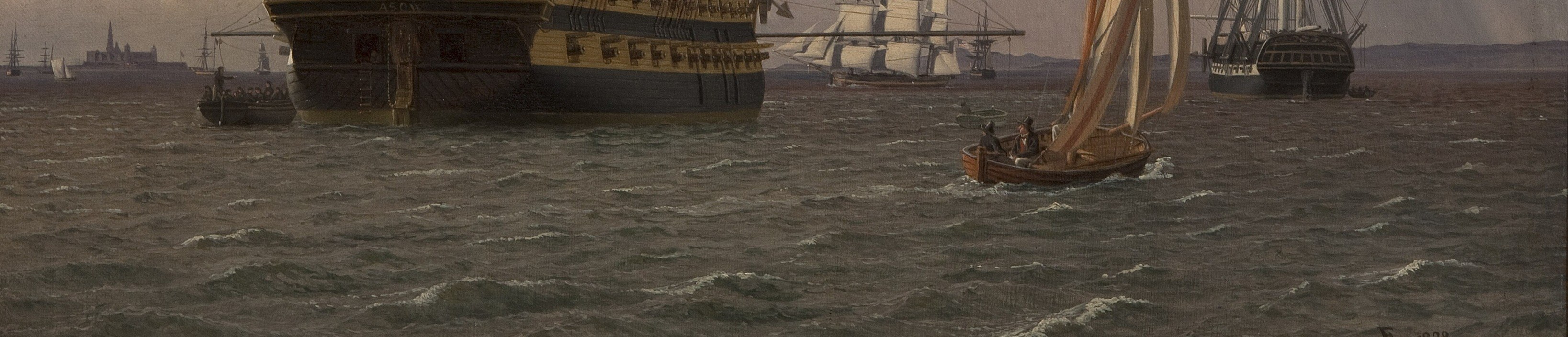 He captured the sea's textured surface.