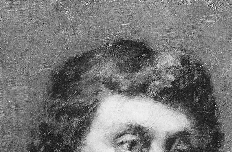 Against that, she set these eyes. A single dot of white.