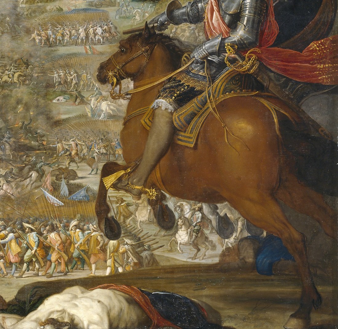 The artist, an Italian, worked for the Spanish court.
