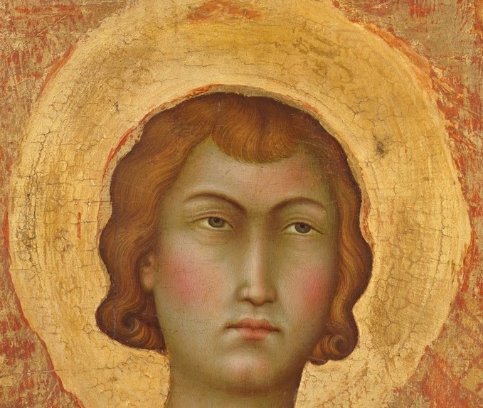 But look closely at the gold background, especially near the halo.