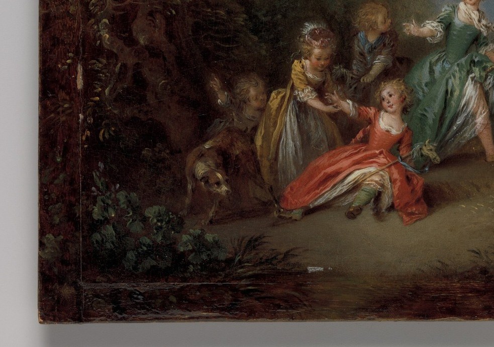 The literal embodiment of the 'Golden Age' title , their spontaneous tumbling motion is Pater's argument that innocence is its own aristocracy