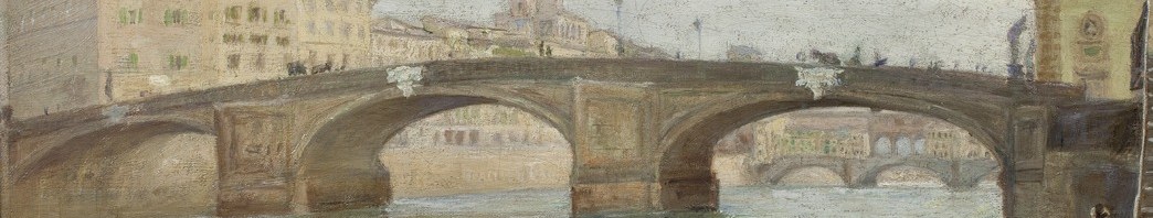 The iconic bridge frames the scene and provides a sense of place and historical depth.
