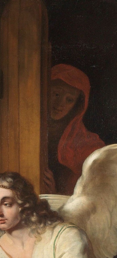 Now, look closely in the doorway, to the right.