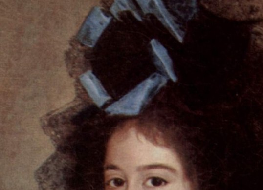 Goya renders the eyes with particular intensity; they hold the viewer, communicating individual personality beyond mere social rank