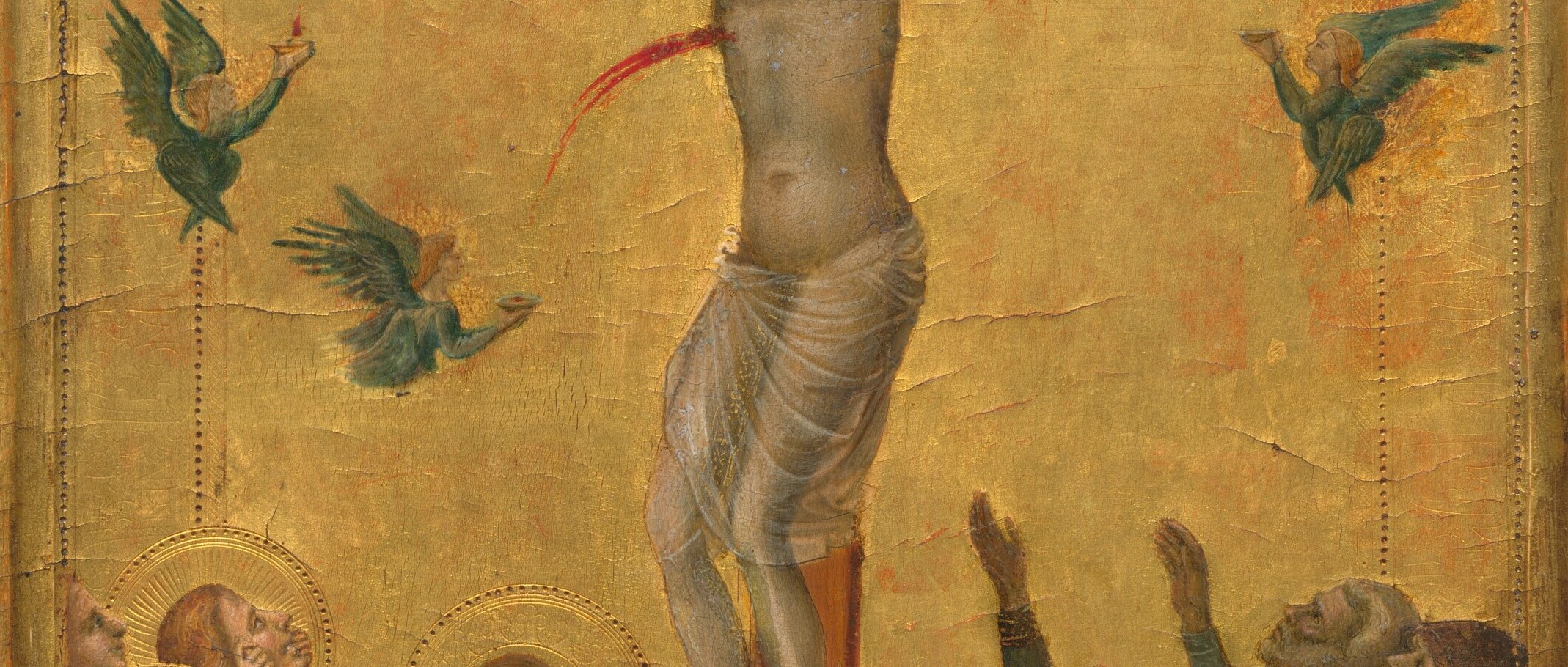 Before this generation, a Crucifixion was a symbol. Here it becomes a death.
