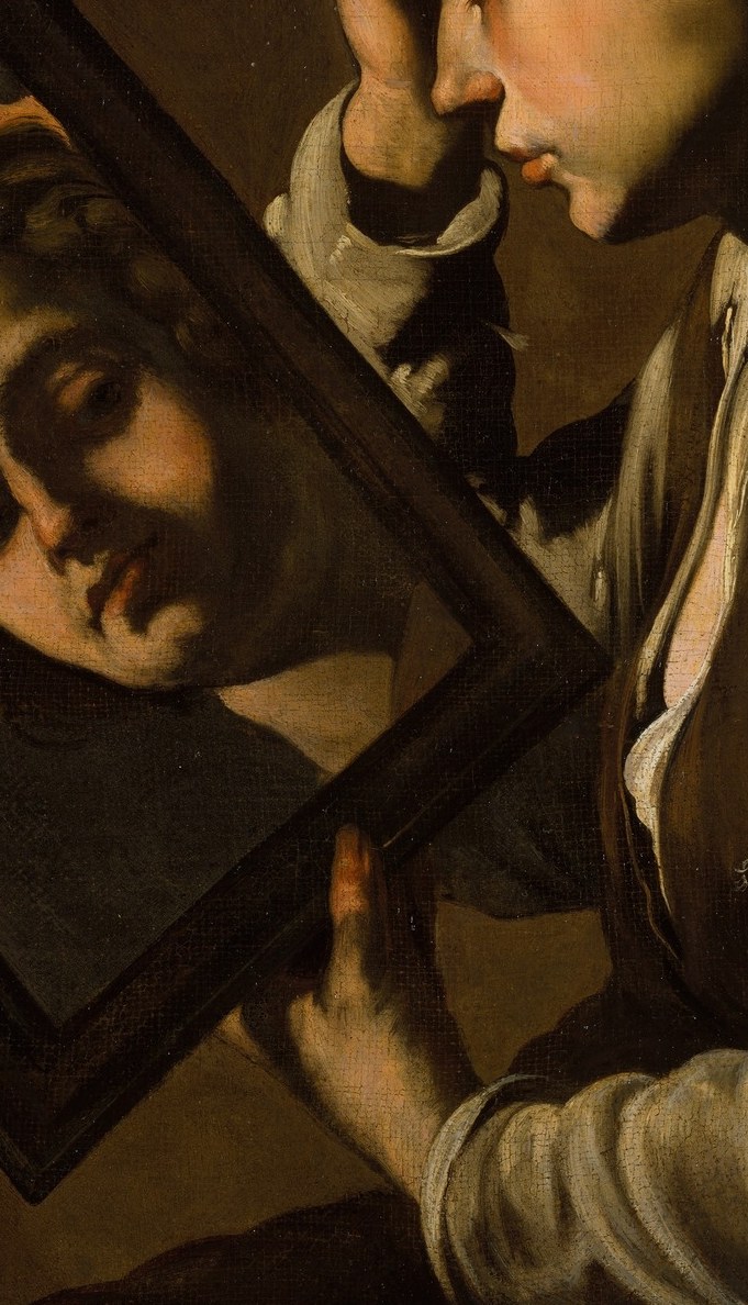 But look closer at the reflection in the glass.