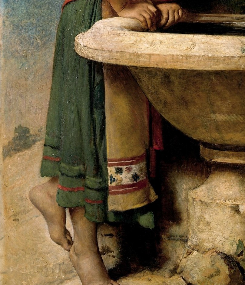And the wool skirt: heavy, light-drinking, soft.
