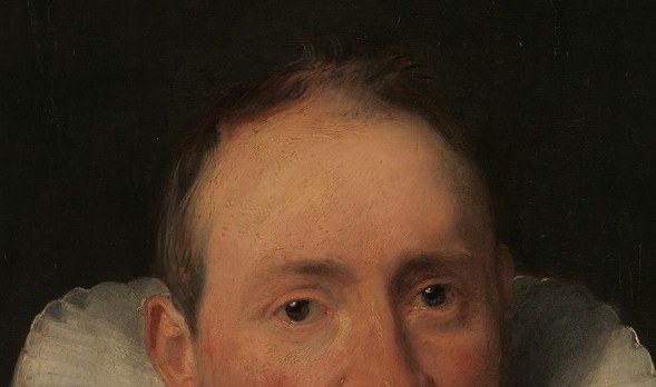 The sitter holds the viewer's gaze with studied calm, a psychological hook that makes the portrait feel like a confrontation even four centuries later.