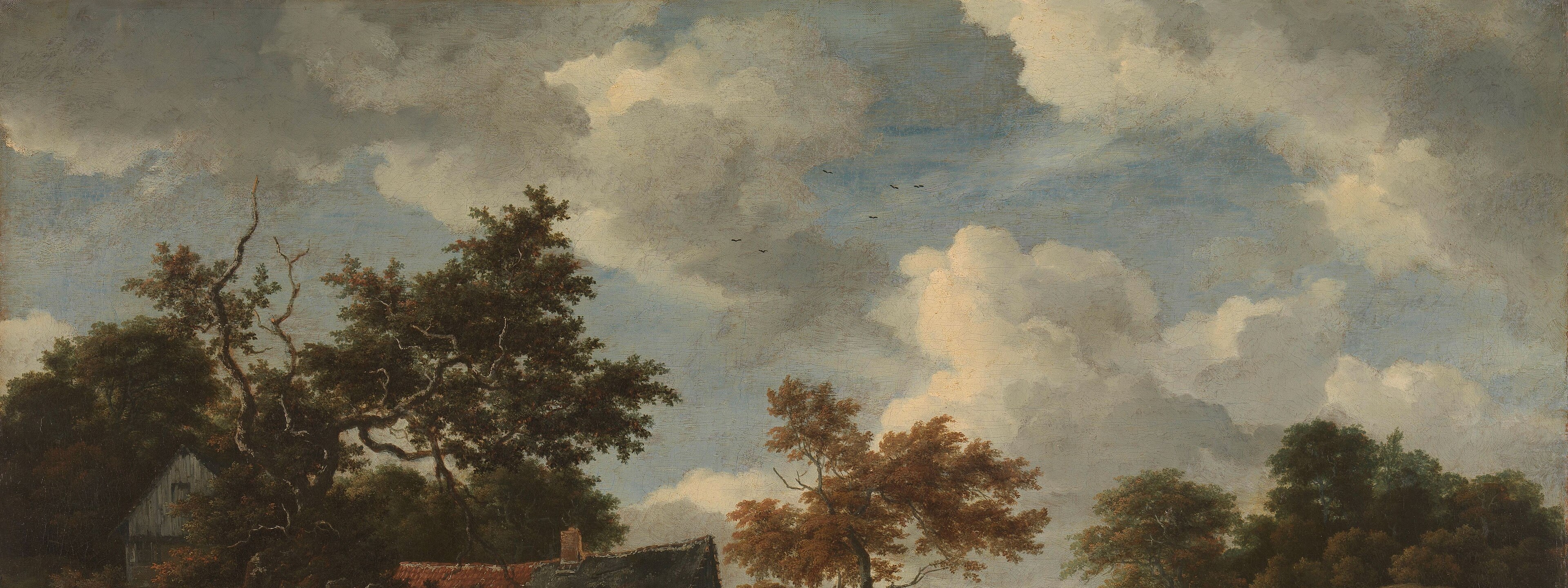 Notice the dark, gathering clouds, and the sudden light.