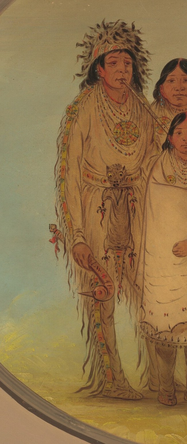 London, 1865. Nine Ojibwe delegates stand for a portrait.