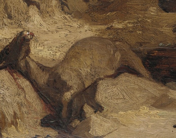 It shows a miller and his donkey, on a long journey.