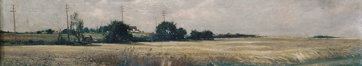 It shows America's expansive, uncultivated fields, painted in 1887.