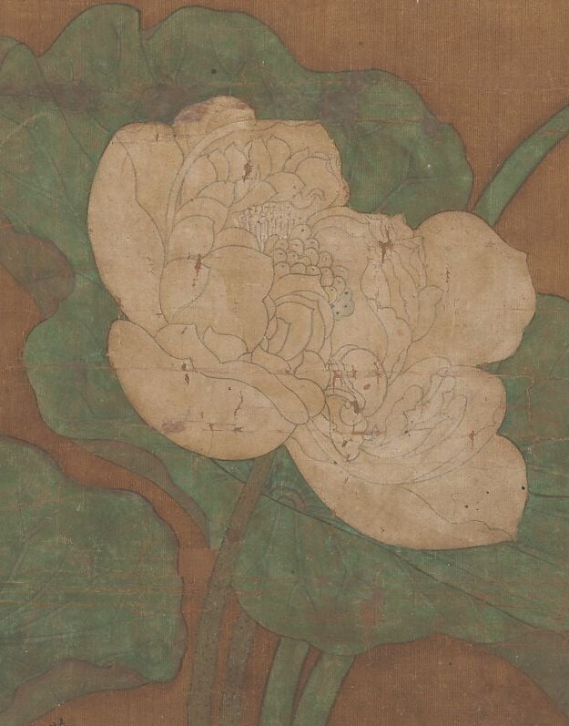 The dense script forms the narrative or doctrinal content, crucial for understanding the artwork's message.