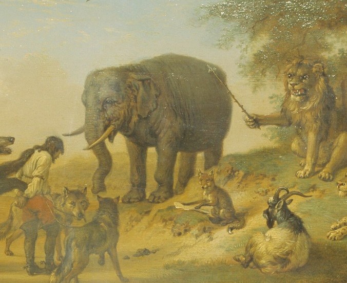 Potter studied real elephants. Feel the skin folding.