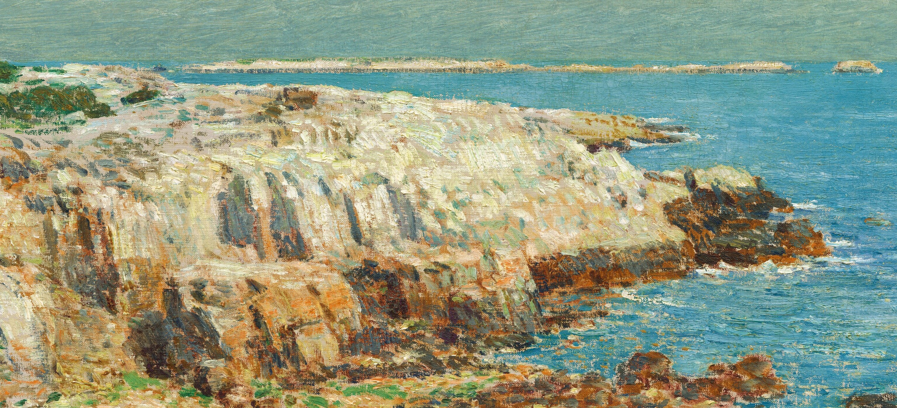 Childe Hassam painted it in 1901, up on the Gloucester rocks.