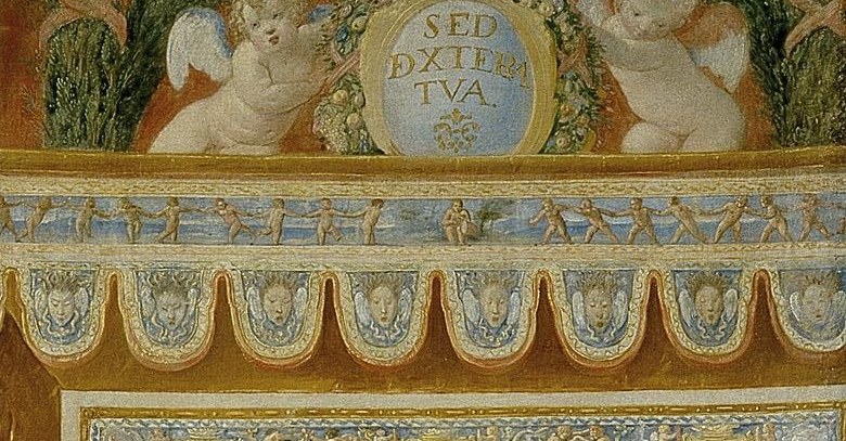 Look at the inscription on the banner.